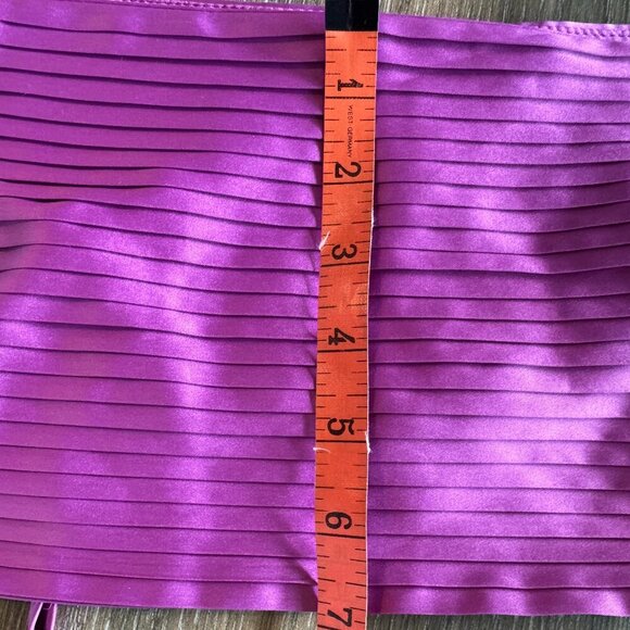 Dynamite Izabel pink Satin 2 piece outfit cargo pants sz 6 and bandeau top L - Picture 6 of 16